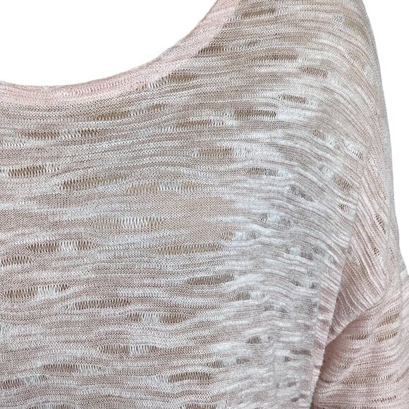 Pure Jill Pink Knit Tunic Sweater‎ Lightweight & Breathable Size Medium - Picture 6 of 8